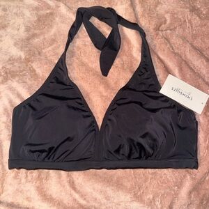 Black Halter Bikini Top
